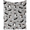 Cute Corgi Blanket Puppy Pattern Blanket Soft Flannel Blanket for Children Adult Gift Blanket