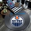 Custom Name,Edmonton Oilers pattern round rug,Carpet Rug for Living Room Bedroom Playroom ,Non-slip Floor Mat,Holiday Gifts and Birthday Gifts.
