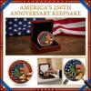 Соединенные Штаты Америки 250 лет Памятная монета 1776-2026 Коллекционная монета с дизайном Статуи Свободы, Флага и Колокола Свободы
