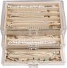 CLUQMEIK Necklace Organizer Box with Clear Lid Dustproof Velvet Holder Stackable Acrylic Storage Display Case
