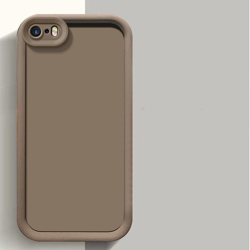 Для Apple iPhone 5 Чехол Чехол для телефона Apple iPhone 5S Матовая задняя крышка Защита с ощущением кожи Противоударный чехол