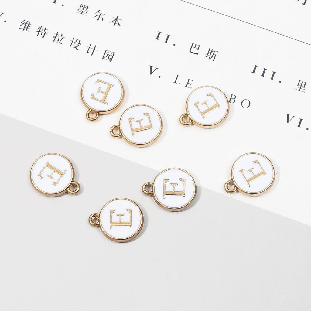 10 шт., металлическая эмаль, английские буквы, подвески, подвеска для самостоятельного изготовления ювелирных изделий, ожерелье, браслет, аксессуары