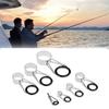 Tools Tackle DIY Tip Repair Telescopic Line Ring Rod Guides 7PCS Fishing