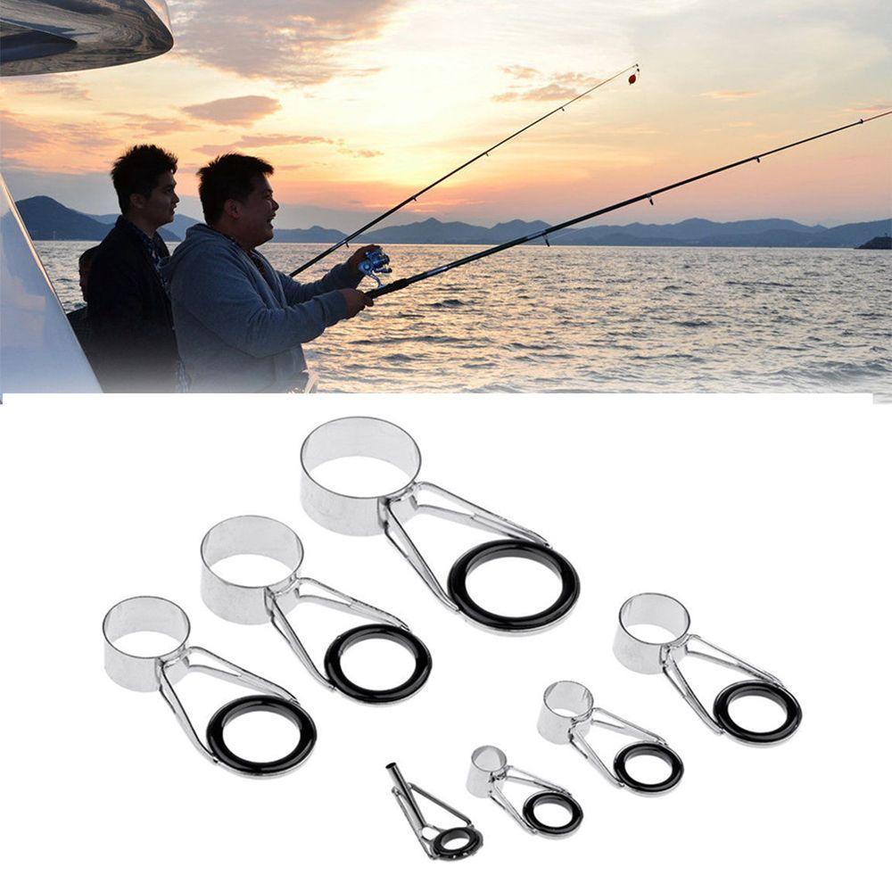 Tools Tackle DIY Tip Repair Telescopic Line Ring Rod Guides 7PCS Fishing