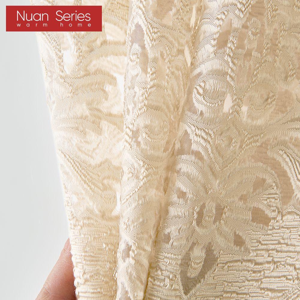 1 шт. серия Nuan 10% затемнение модный классический тюль универсальный жаккардовый прозрачный занавес для кухни гостиной спальни балкона окна домашний декор