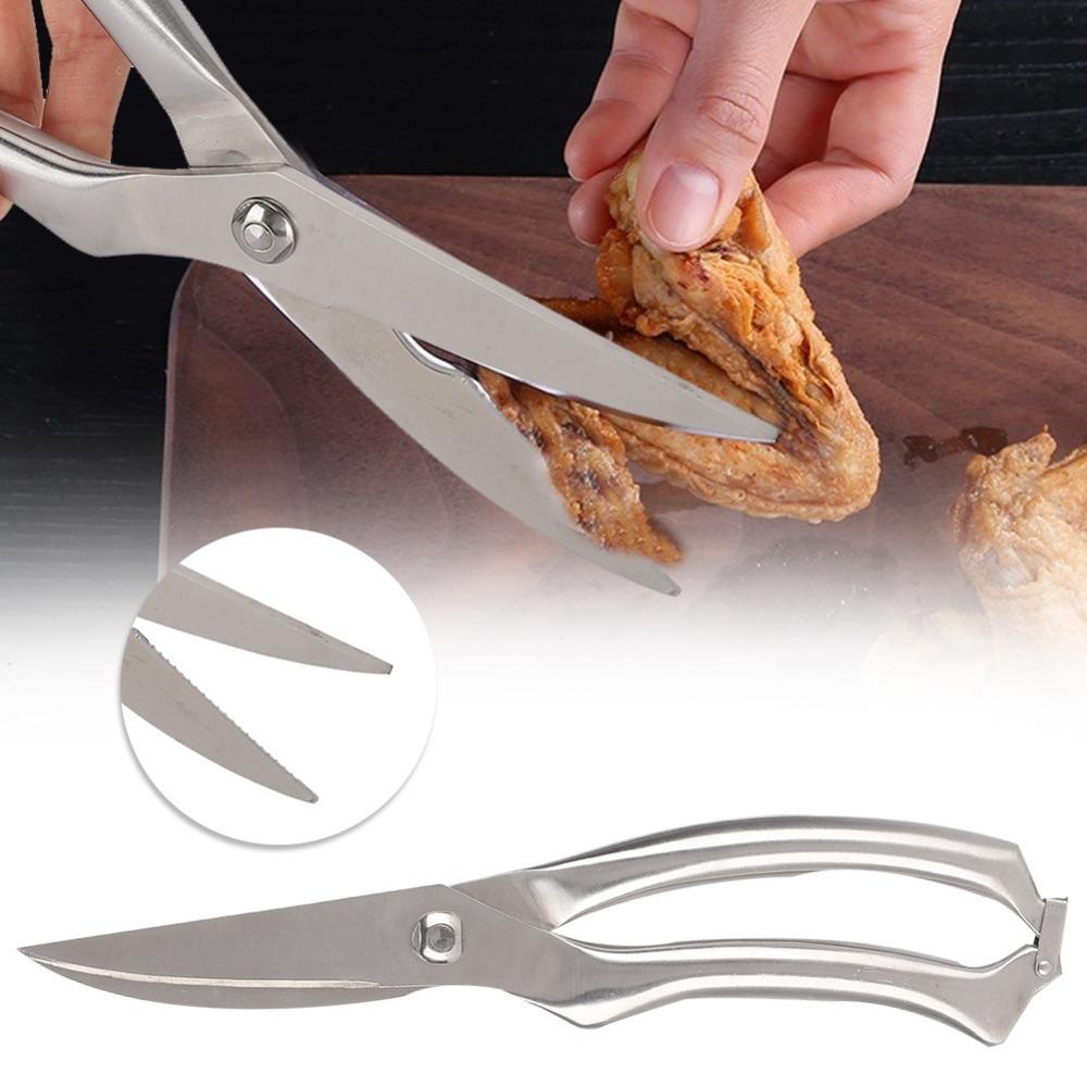 Stainless Steel Kitchen Scissors Ultra Blades Food Prep Scissors For Chicken