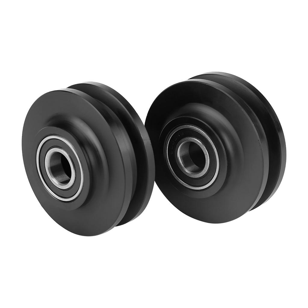 2Pcs Sliding Barn Door Wheel Closet Hardware Roller Cabinet Window Pulley Home Use