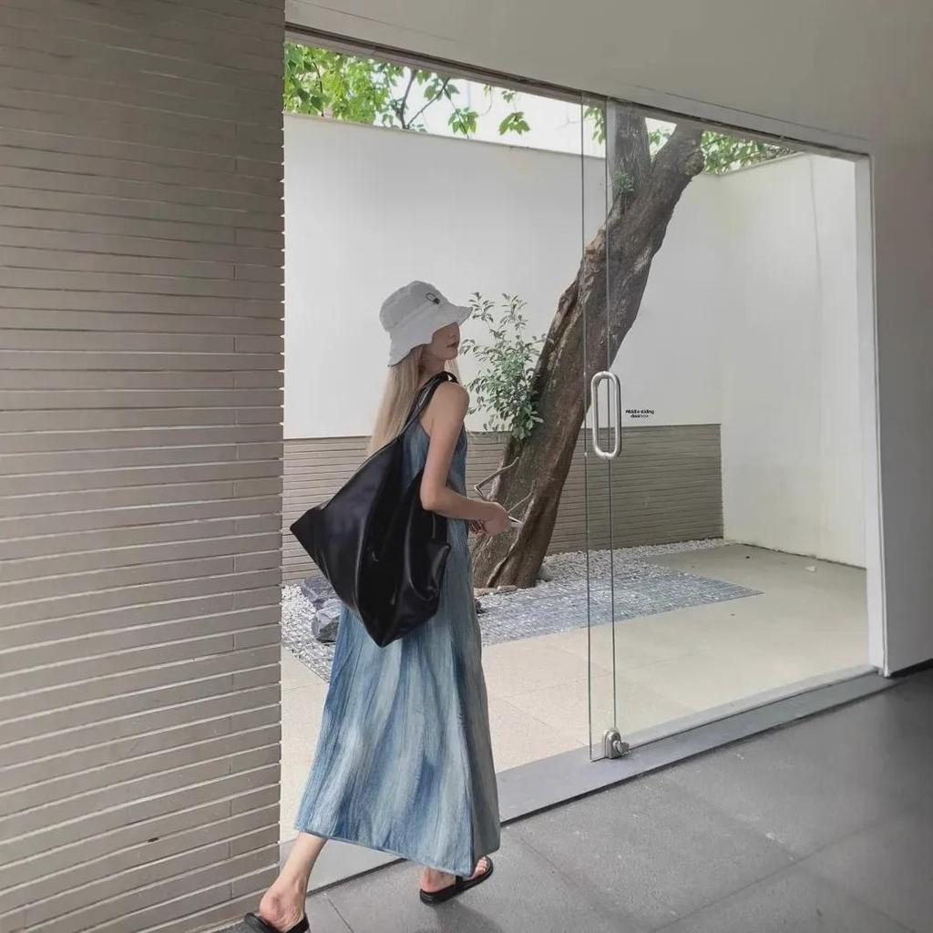 Женское платье-подтяжка с французским узором тай-дай — облегающее и свободное, летняя пляжная одежда для моря