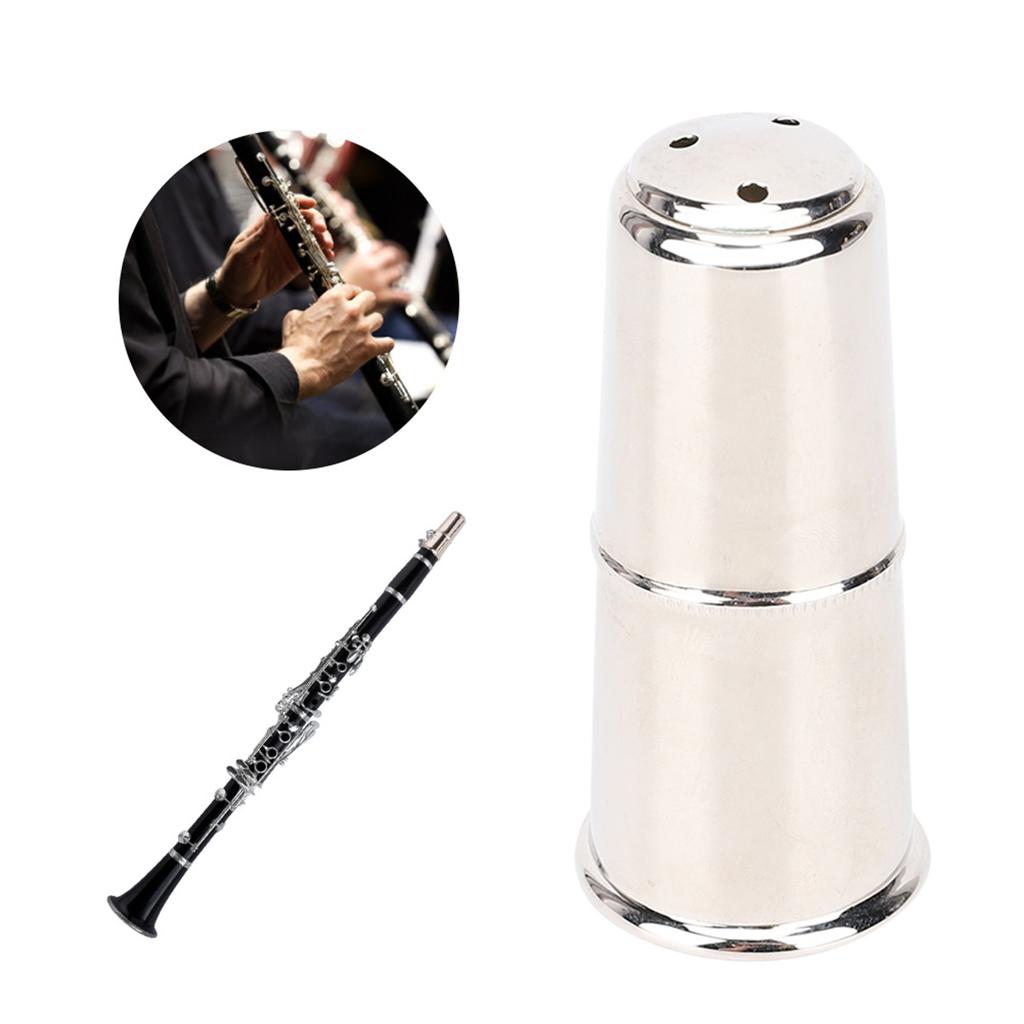 Flute Head Cap Protection Cover NickelPlated Mouthpiece Plug for Saxophone Clarinet BB High Tone Clarinet