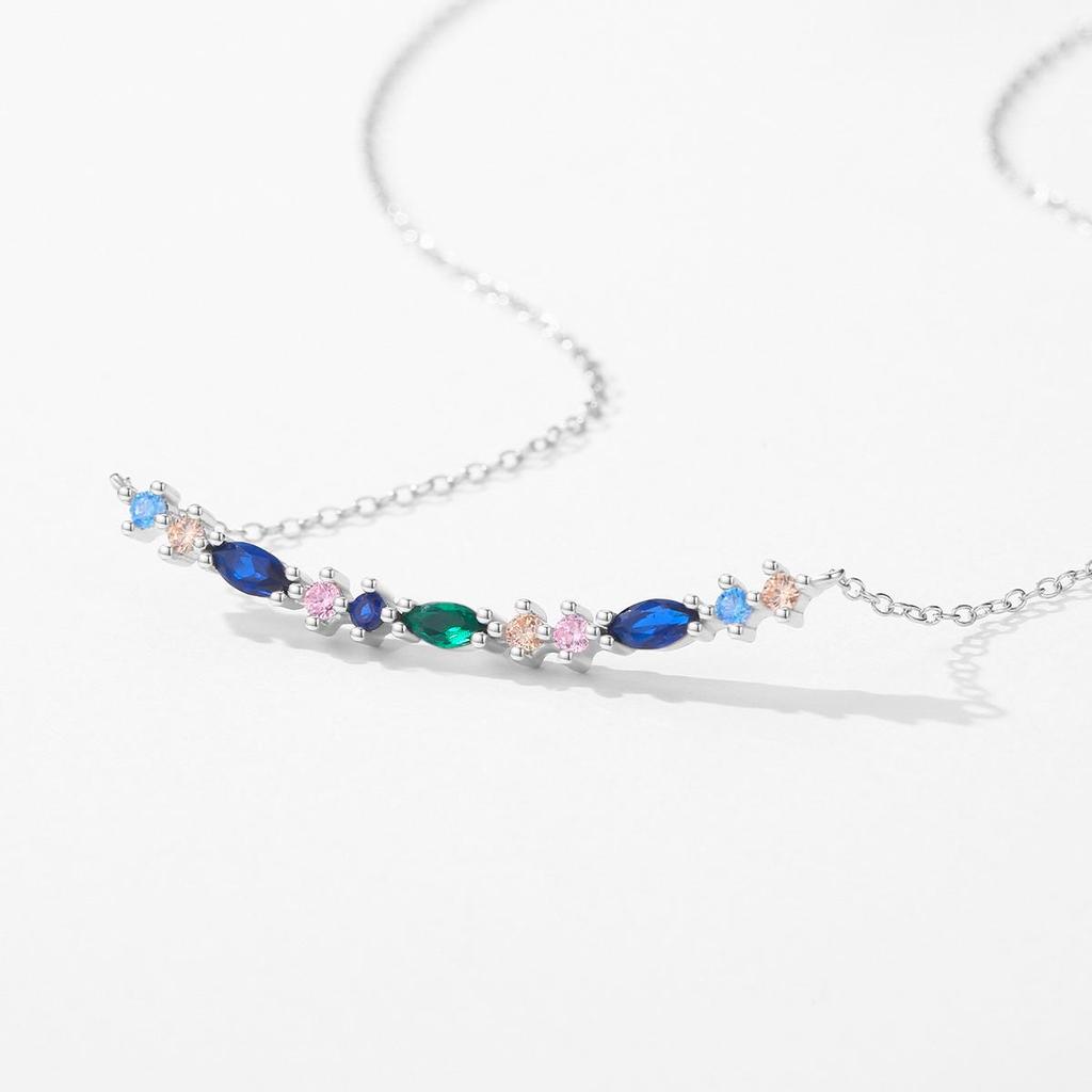 MODIAN Изысканное элегантное длинное ожерелье из стерлингового серебра 925 пробы, винтажная цепочка на шею для женщин, подарок на день рождения, ювелирные изделия