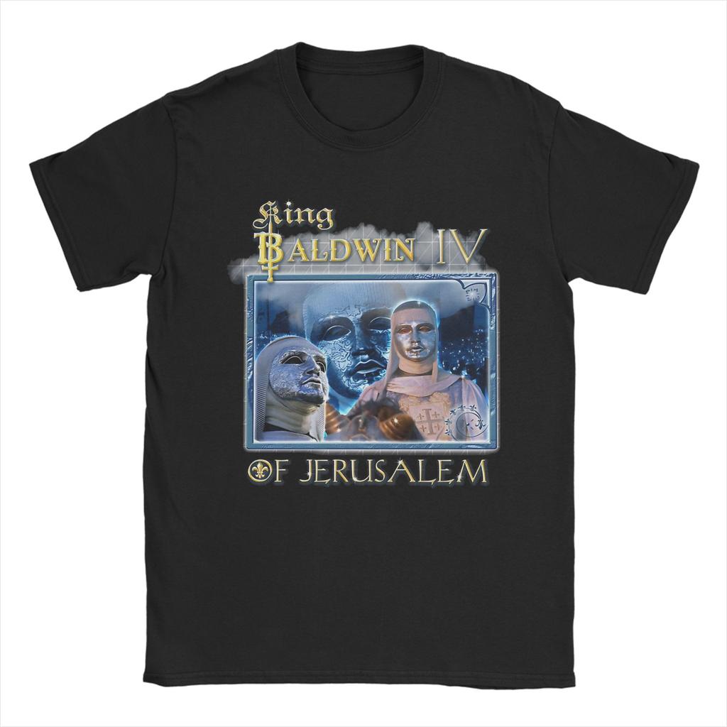 King Baldwin IV Ascendant Graphic Printed T Shirts Unisex Women Pure Cotton Tee Shirt Clothing