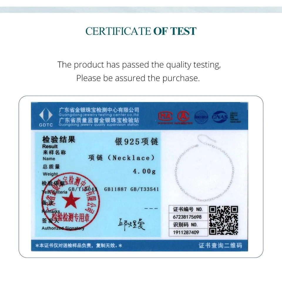 Ожерелье-цепочка BAMOER из стерлингового серебра 925 пробы с сердечком для женщин, мужчин и девочек BSA005