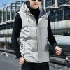Жилет с капюшоном, мужская зимняя толстая мужская куртка без рукавов, мужские куртки на хлопковой подкладке, пальто, теплые жилеты, жилеты с капюшоном, большой размер 9xl