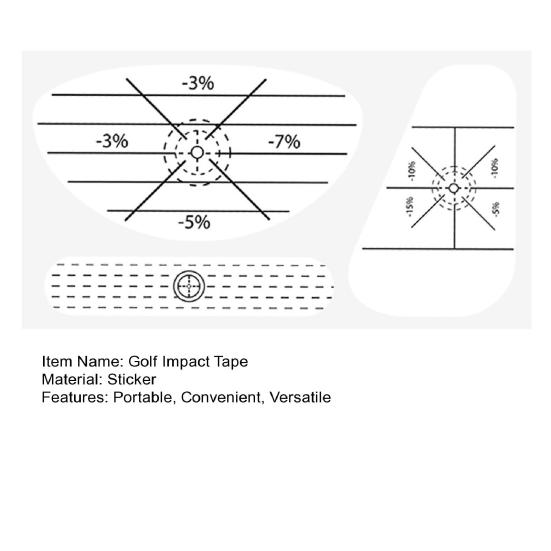 50 шт. наклейки для гольфа с наклейками на клюшки для гольфа с ударом для клюшек из железа и дерева, самообучающее пособие для обучения игре в гольф с ударом по мячу