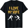 Graphic Birthday Gift I Love My Wife Padel Platform Tennis Paddleball Padel T-Shirt Men Clothing Streetwear Graphic T Shirts