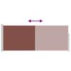 Retractable Side Awning 120x300 cm Brown