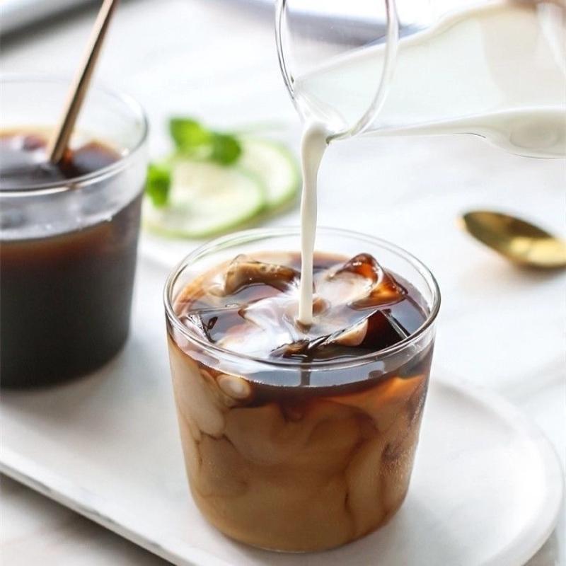 Скандинавская прозрачная стеклянная бутылка для воды с чашками – Жаростойкий набор кувшина для сока для дома или офиса