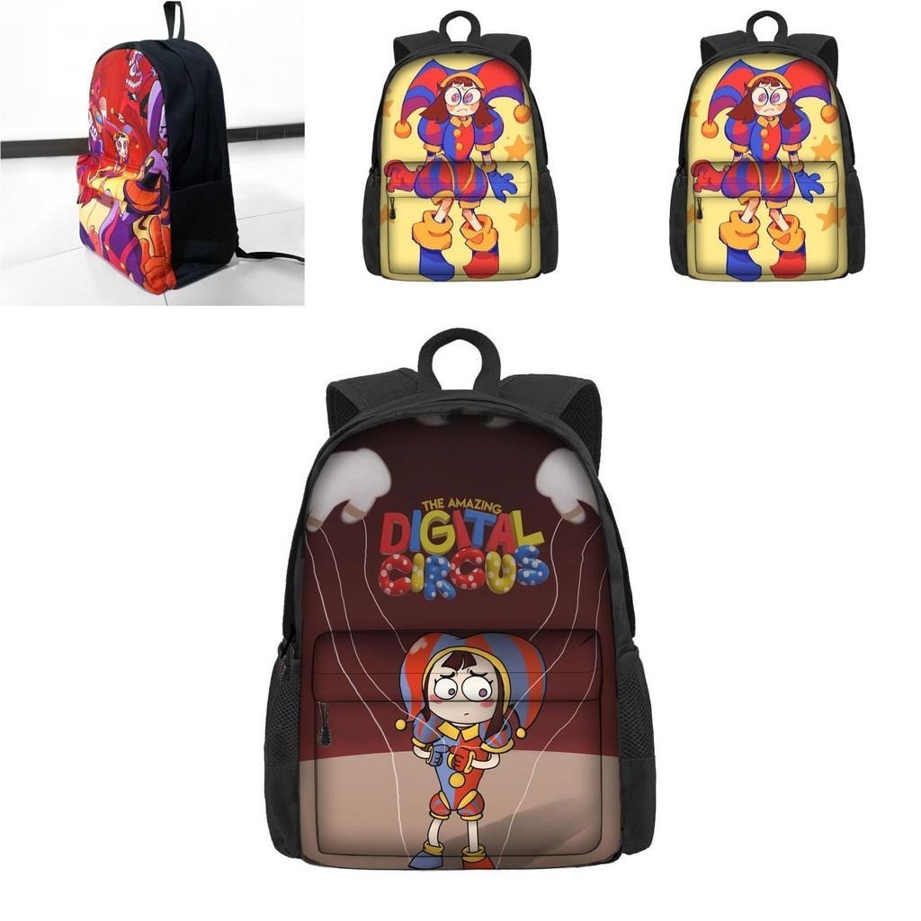 The Amazing Digital Circus School Bag For Boys And Girls Breathable And Durable 3rd-4th Grade Trendy And Cool Style Polyester Material