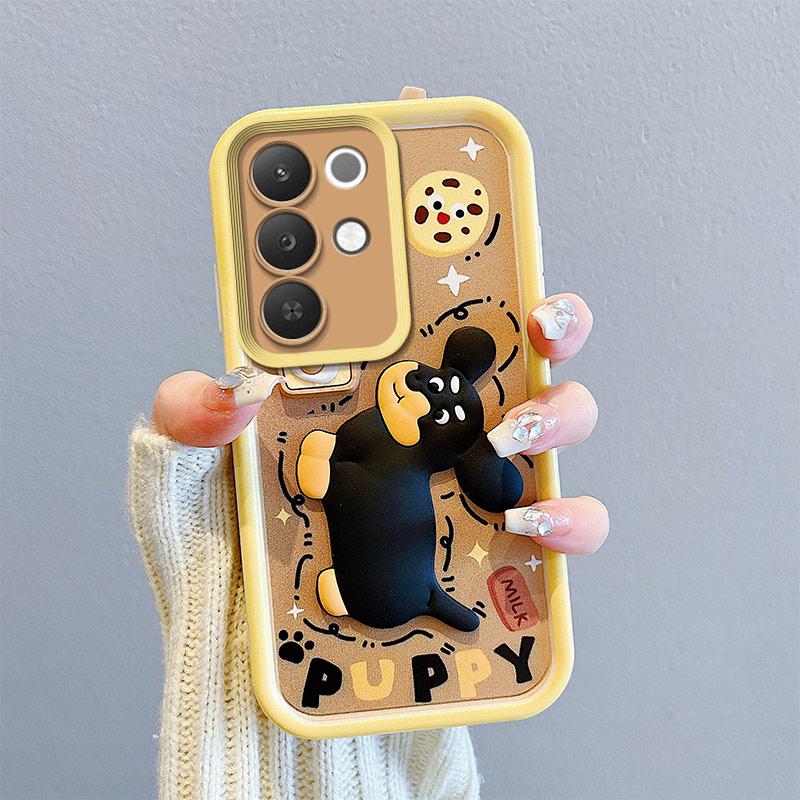 KEYSION Ударопрочный чехол для Realme C85 5G с ремешком, мягкий силикон, милая 3D мультяшная кукла, задняя крышка телефона для Realme C85