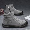 Новые осенние Роскошные дышащие Мужские ботильоны Высокие Модные универсальные Мужские туфли Молния Ретро минималистичные Мужские ботинки