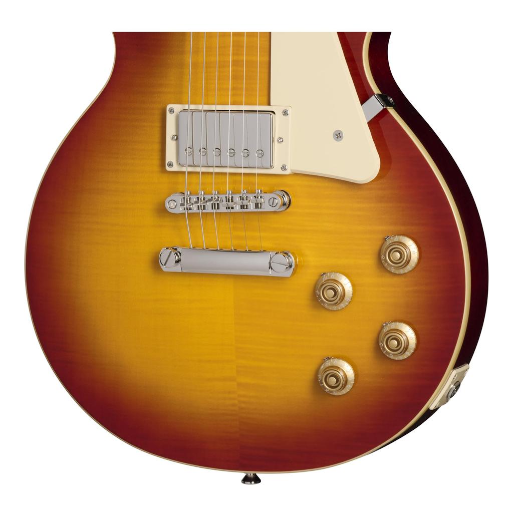 Epiphone Les Paul Standard 50s Figured Top Washed Cherry Sunburst Electric Guitar Les Paul Standard Epiphone