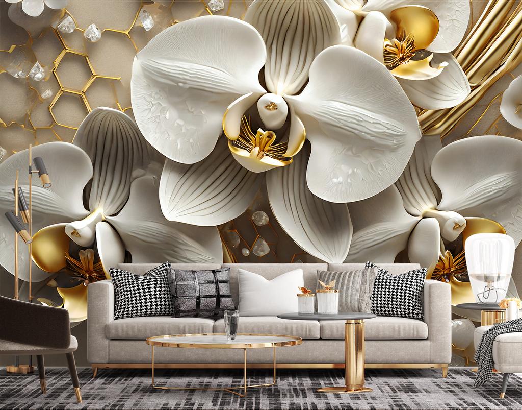 Wallpaper Golden Orchid