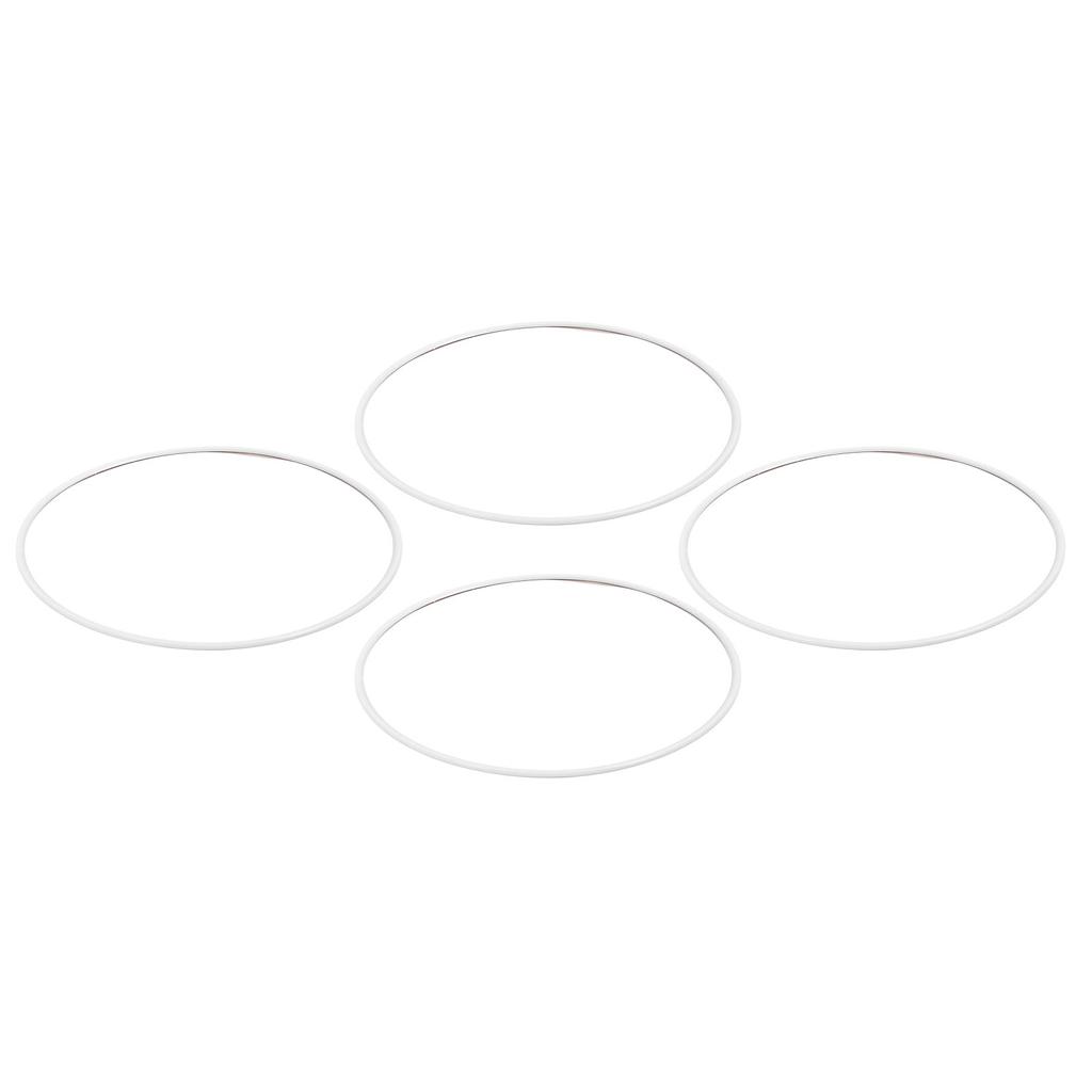 4Pcs 20 Inch Wheel Rim Protector Ring ABS Scratch Resistant Elegant Look Self Adhesive Wheel Rim Guard Trim Ring for