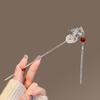 Elegant Fringed Hair Stick Chinese Hanfu Danglings Hairpin Barrettes NonSlip Chopsticks Dragon Hair Pin for Hair Styling