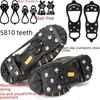 Anti-slip Crampons: Outdoor Snow Climbing Shoe Spikes with 5810-teeth for Mountaineering