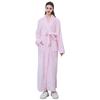 European & American Style Thick Flannel Bathrobe Pajamas for Autumn & Winter