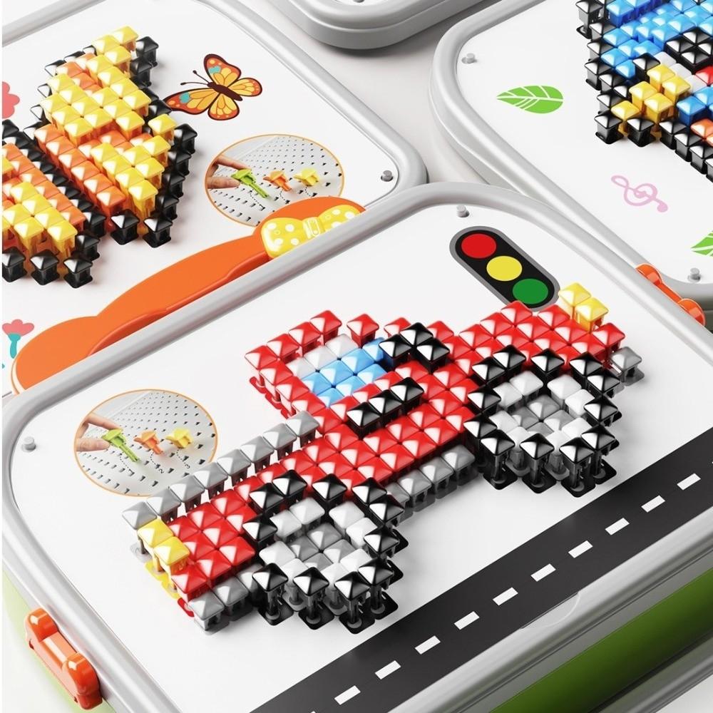 Fine Motor 3D Puzzle Toy Concentration Training Peg Puzzle Toy Fun Mushroom Nail Puzzle Toy Baby