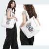 Notre Disney Character Tote Shoulder Eco Officially Licensed Canvas Bag, Bag, Handbag, Bag, (Mickey Mouse, White, Big)