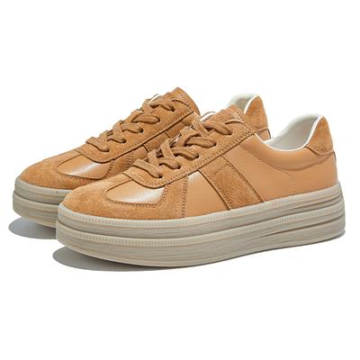 Модная женская обувь для моральной подготовки AIYUQI из натуральной кожи, новая коллекция 2025 года, женские кроссовки на шнуровке, большие размеры, повседневные балетки для женщин