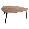 Lot de 2 tables basses façon Noyer "Mileo" Atmosphera