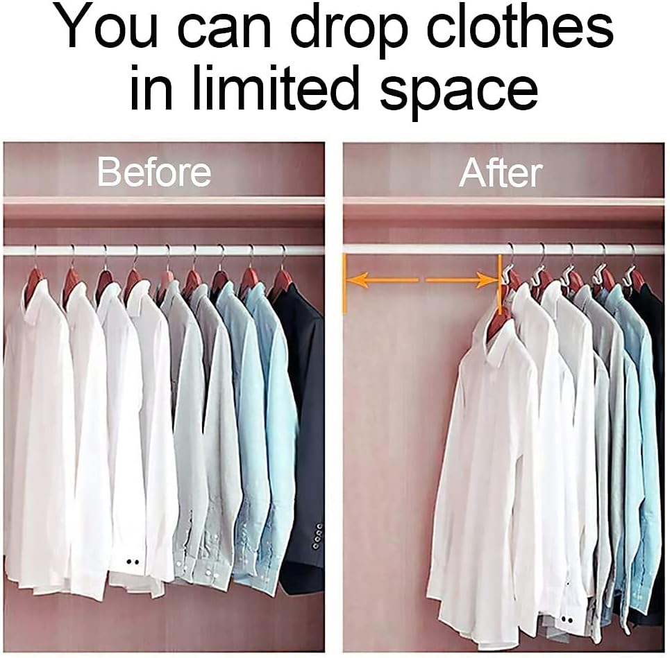 20 шт. крючки для вешалок для одежды, 10 шт. пластиковые каскадные вешалки для одежды, экономящий место органайзер для тяжелого шкафа