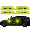 4 шт. Светоотражающая наклейка на дверь автомобиля - Предупреждающая лента для безопасного открывания, Отражающие аксессуары для интерьера и экстерьера автомобиля