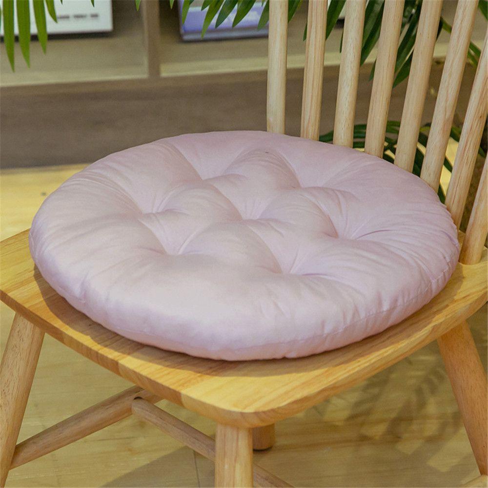 Solid Color Round Pad Winter Chair Cushion Thicken Non-slip Cushion High Quality PP Cotton Round Cushion Dining Chair Cushion