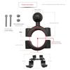 Torque Ram Mount Aluminum Handlebar Rail Mount Base with 1'' 25mm Ball for Motorcycle Bike Handlebar Support Double Socket Arm