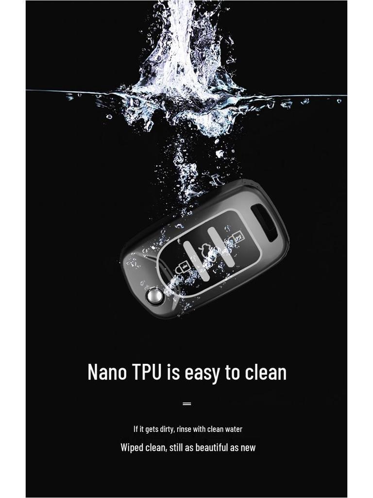 Baojun Car Key Case for 510/730/310W/200E/100/560/530/630/360 Models - High-End Shell and Buckle