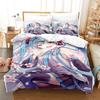 Anime Hatsune Miku Creative Peripherals Duvet Cover Merry Bedding Set Queen King Full Size for Holiday Bedroom Teens Women Gifts