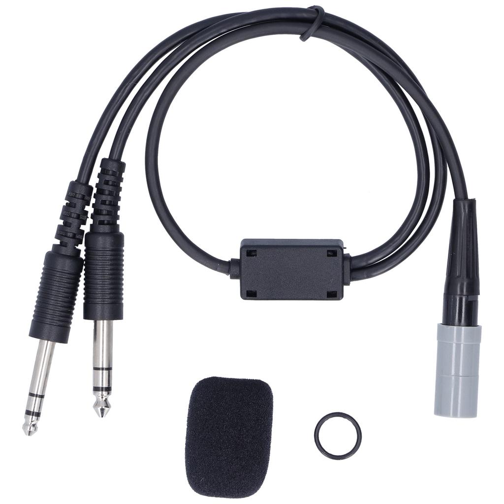 Aviation Headset Adapter Portable High Density Sponge Durable Helicopter Headset Adapter