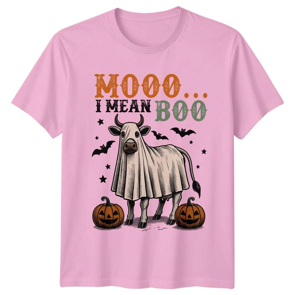Mooo I Mean Boo TShirt Farm Animals Halloween Gift For Him And Her