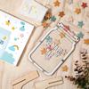 Magnetic Star Reward Jar for Kids, Personalized Reward System for Behavior Management at School Classroom Home Wooden Boho Potty Training Jar for