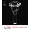 Tuba Embouchure Visualizer Practice Mouthpiece, Buzzing Practice Tool, BRASS DESIGN, Rim Inner Diameter: 32.5mm
