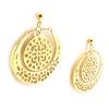[K7198] - Gold Plated 'Carmen' Earrings - 38x35 Mm
