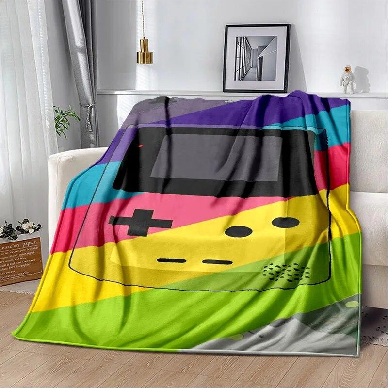 Одеяло для игровой консоли Game Boy GamePad в стиле ретро, ​​мягкое одеяло для дома, спальни, кровати, дивана, пикника, путешествия, офиса, одеяло, детское одеяло