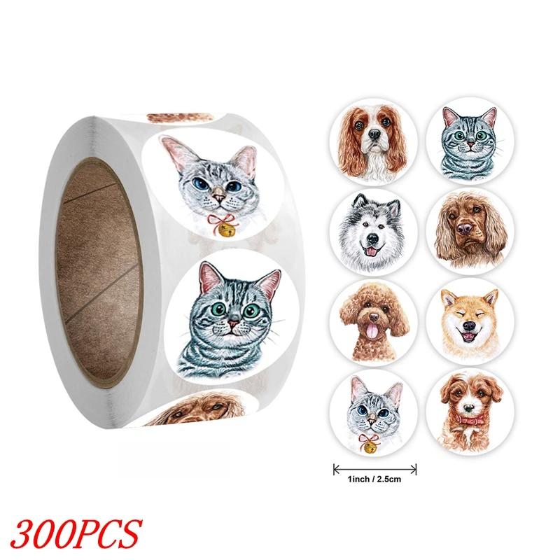 50-500pcs Kids Reward sticker puppy dog Pattern encouragement stickers for Teachers Cute Animals Stickers Stationery Stickers