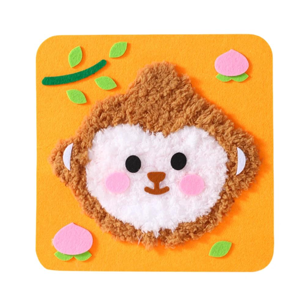 Sewing Craft Kit Cute Animal DIY Educational Sewing Kit DIY Doll Sewing Toys for Beginners Arts and Crafts