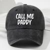 Мужская и женская одинаковая модель с принтом букв CALL ME DADDY Мягкая кепка-бейсболка Ретро Мода Шляпа для улицы