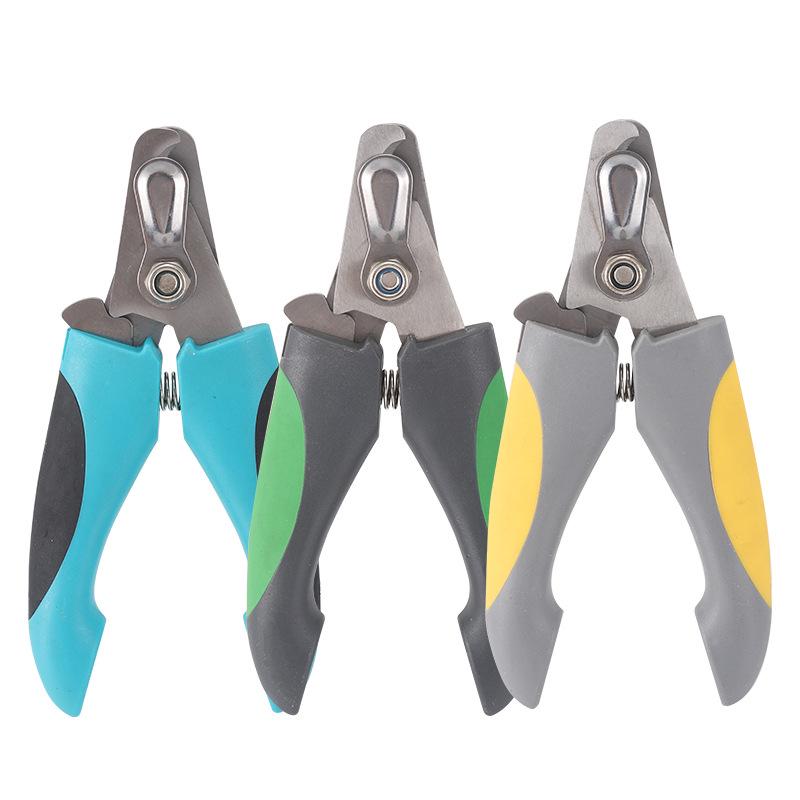Нескользящие кусачки для ногтей из нержавеющей стали для кошек и собак